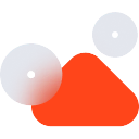 Mountain circles icon